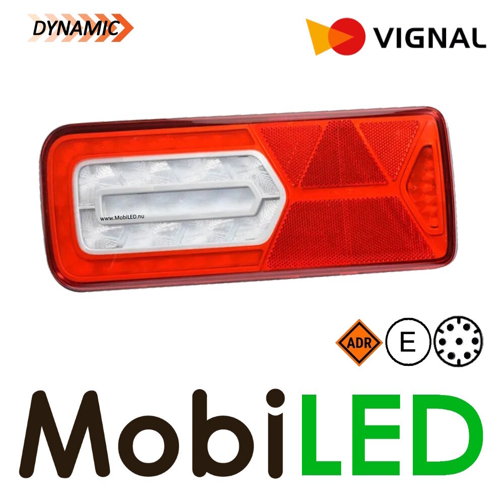 Vignal Vignal Set rear lights 5 functions and reflector 24V  7-pin bayonet E-mark