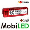 Vignal Vignal Feu arrière à 5 fonctions et catadioptre 24 V baïonnette 7 broches gauche E-mark Vignal Vignal Feu arrière à 5 fonctions et catadioptre 24 V baïonnette 7 broches gauche E-mark