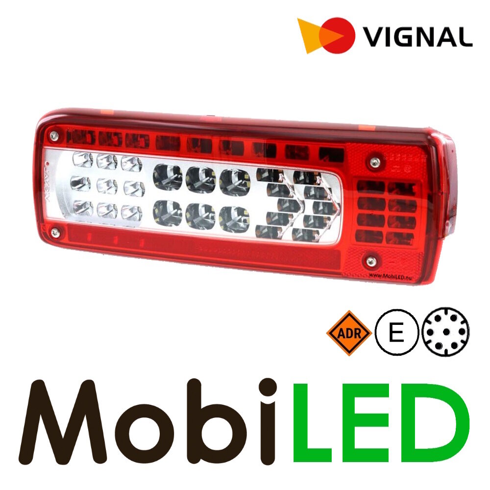 Vignal Vignal Feu arrière à 5 fonctions et réflecteur 24V baïonnette 7 broches droit E-marque