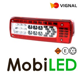 Vignal Rear light 5 functions and reflector 24V 7-pin bayonet right