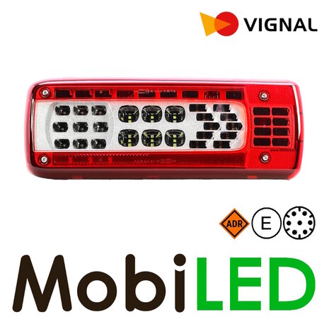 Vignal Vignal Rear light 5 functions and reflector 24V 7-pin bayonet right E-mark