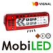 Vignal Vignal Set rear lights 5 functions 24V 7-pin bayonet license plate E-mark
