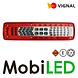 Vignal Vignal Set rear lights 5 functions 24V 7-pin bayonet license plate E-mark