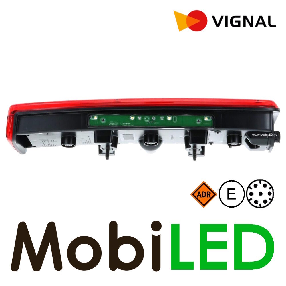 Vignal Vignal Set achterlichten 5 functies 24V 7-pin bajonet kenteken E-keur