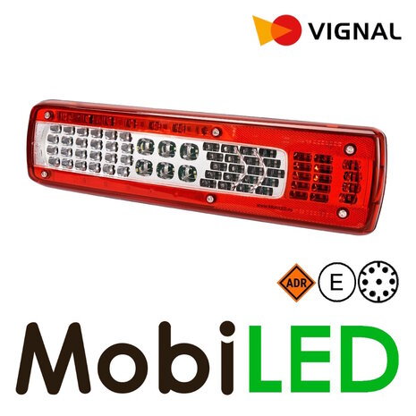 Vignal Vignal Set rear lights 5 functions 24V 7-pin bayonet license plate E-mark