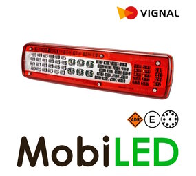 Vignal Rear light 5 functions and reflector 24V 7-pin bayonet right