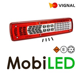 Vignal LC9 Rear light 6 functions 7pin bayonet ADR 24V left