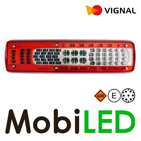 Vignal Vignal Feu arrière à 5 fonctions et réflecteur 24V baïonnette 7 broches gauche E-marque