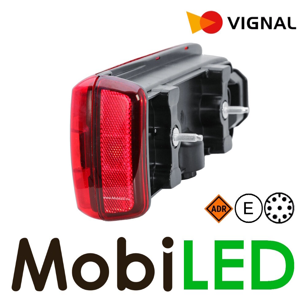 Vignal Vignal Rear light 5 functions license plate light and reflector 24V 7-pin bayonet left E-mark Vignal Vignal Rear light 5 functions license plate light and reflector 24V 7-pin bayonet left E-mark