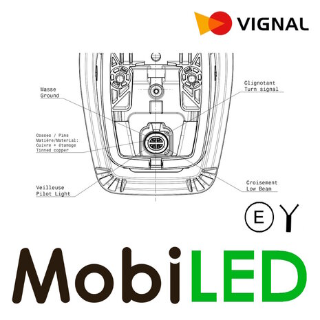 Vignal Vignal Combination headlight for industrial vehicles and forklifts E-mark