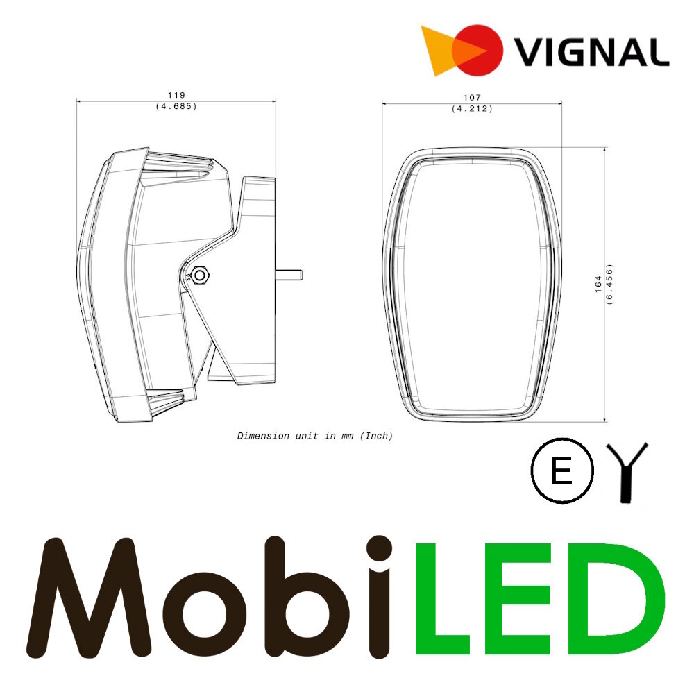 Vignal Vignal Combination headlight for industrial vehicles and forklifts E-mark