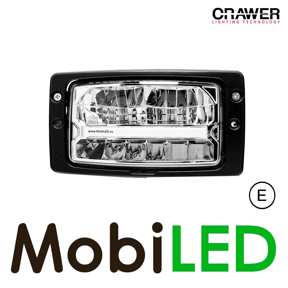 Crawer Crawer Tracteur LED phare encastré H4 E-marque