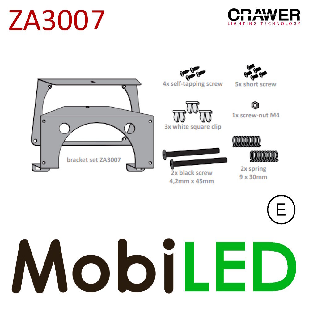Crawer ZA3007 Supports de montage avec 2 phares CR-3024