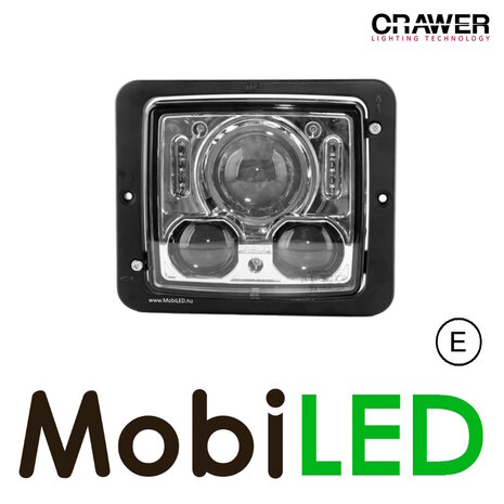 Crawer Crawer Phare carré noir E-marque