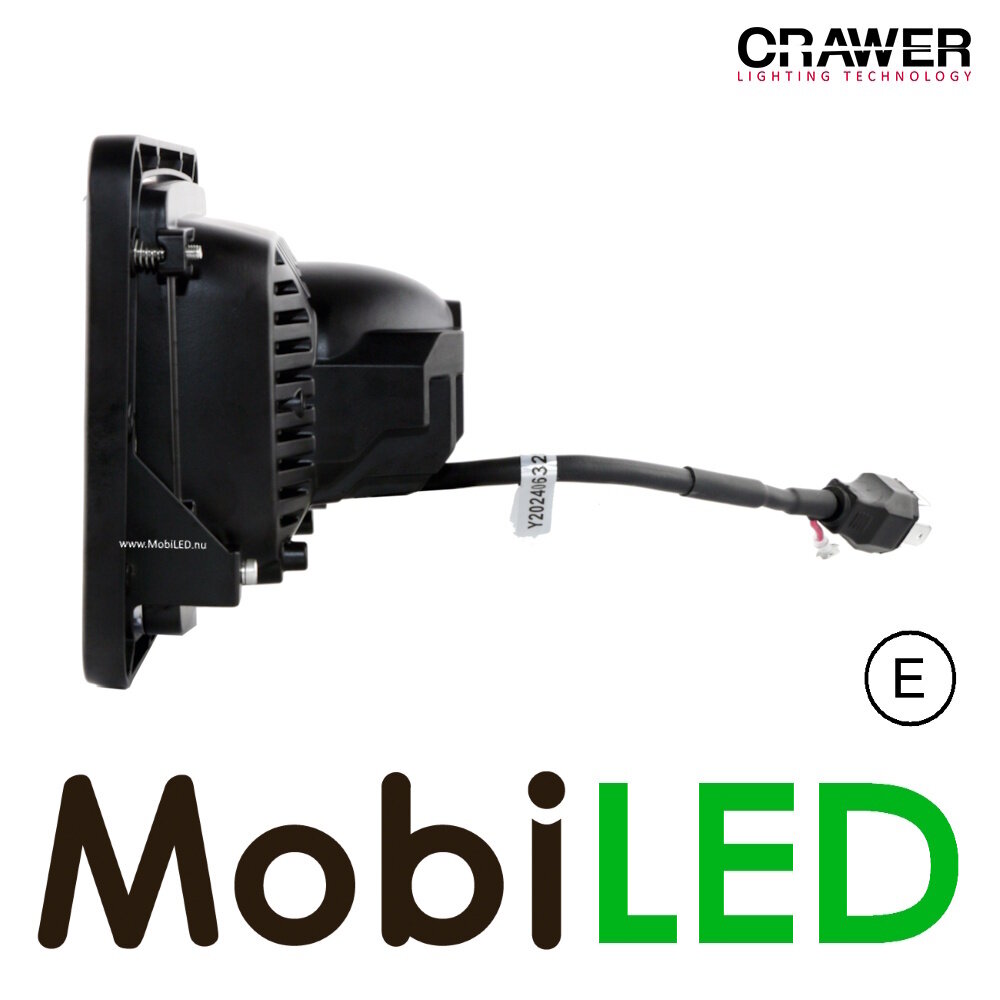 Crawer Crawer Phare carré noir E-marque