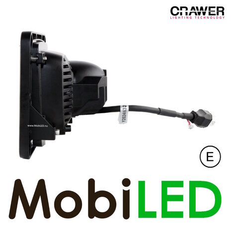 Crawer Crawer Phare carré noir E-marque