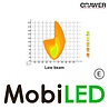 Crawer Crawer Vierkante koplamp zwart E-keur Crawer Crawer Vierkante koplamp zwart E-keur