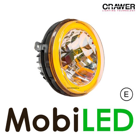 Crawer Crawer Koplamp 5 inch rond met angel eyes E-keur Crawer Crawer Koplamp 5 inch rond met angel eyes E-keur