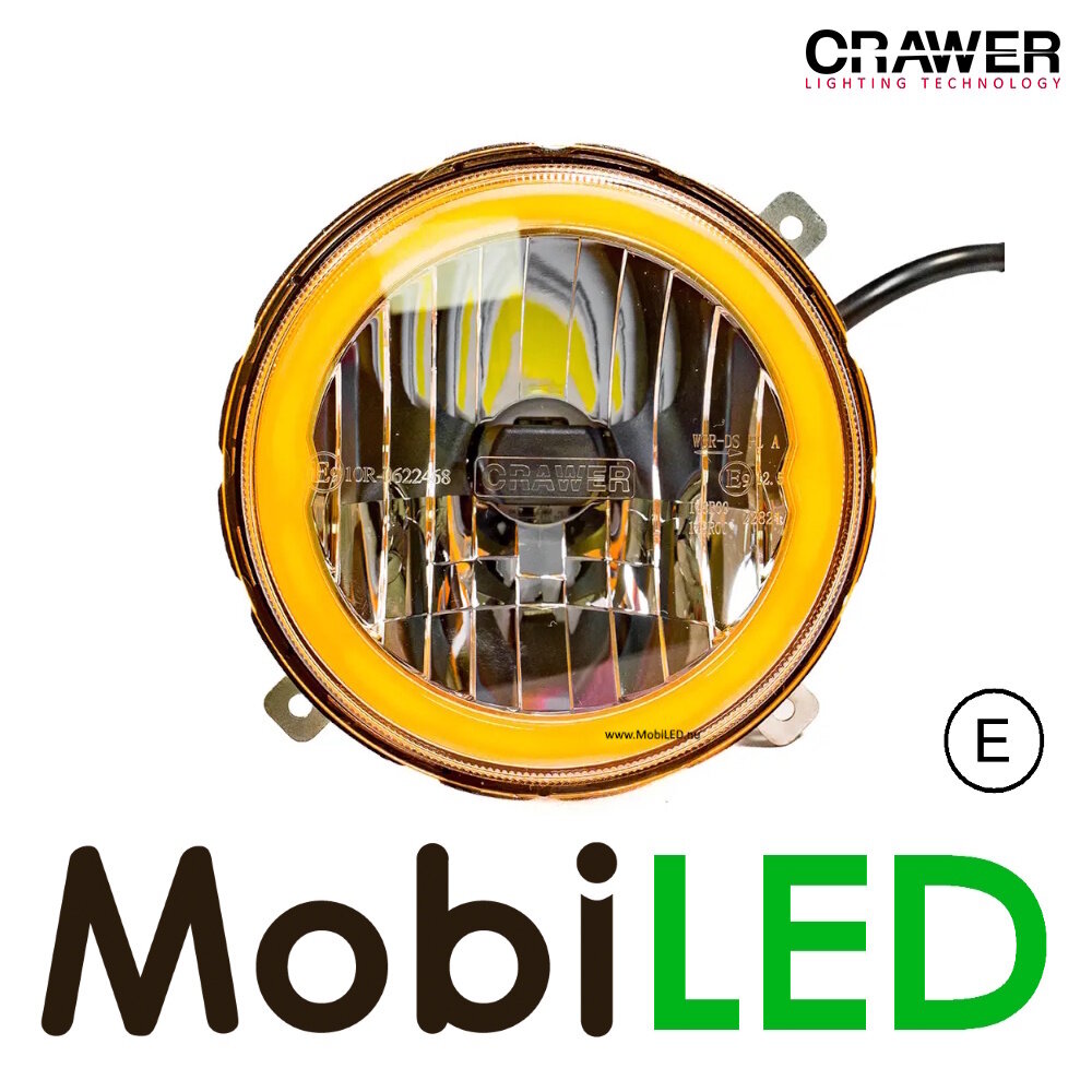 Crawer Crawer Phare rond de 5 pouces avec angel eyes E-marque Crawer Crawer Phare rond de 5 pouces avec angel eyes E-marque