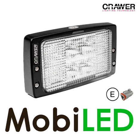 Crawer Crawer Rectangular Recessed Fendt Work Light 40W E-mark