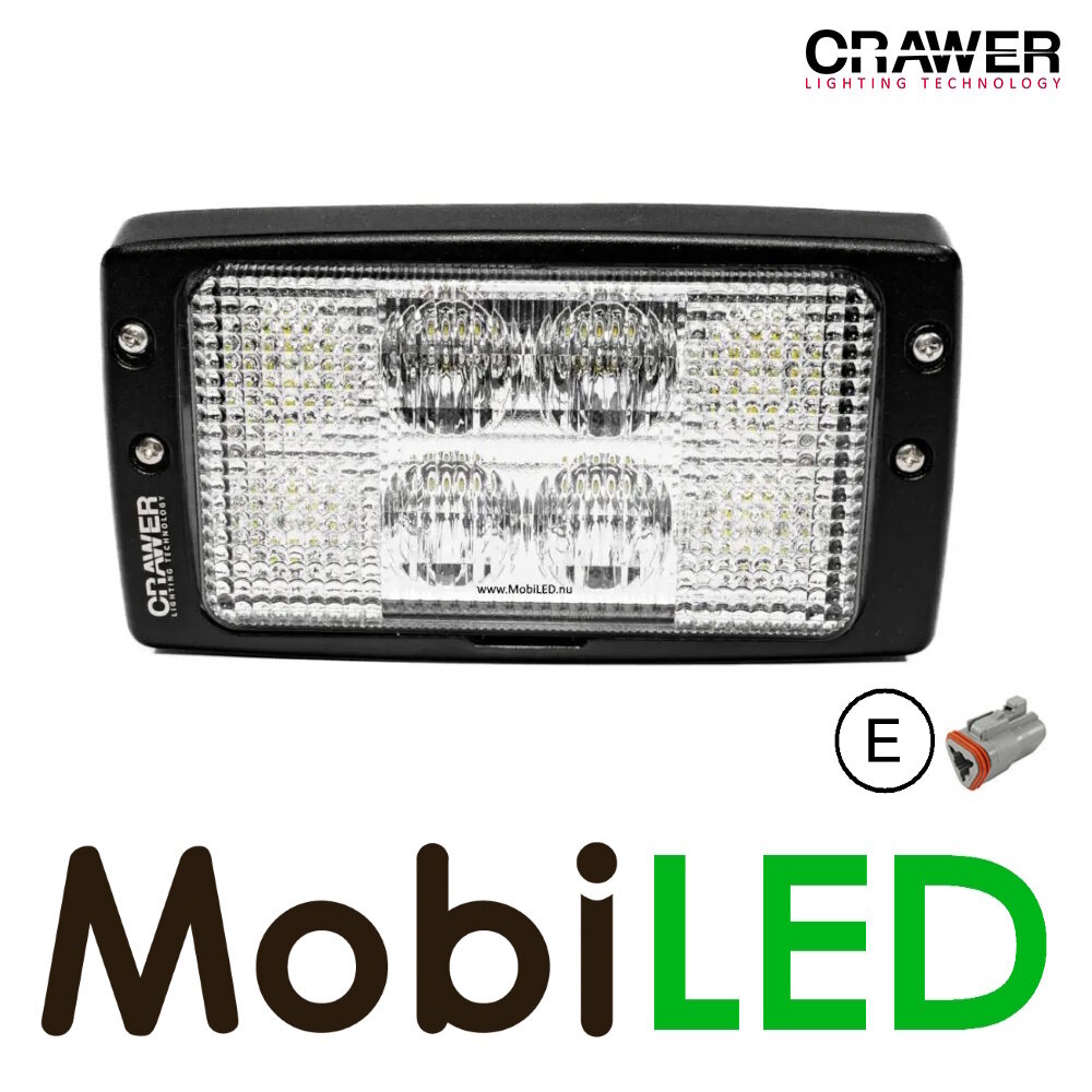 Crawer Crawer Rectangular Recessed Fendt Work Light 40W E-mark