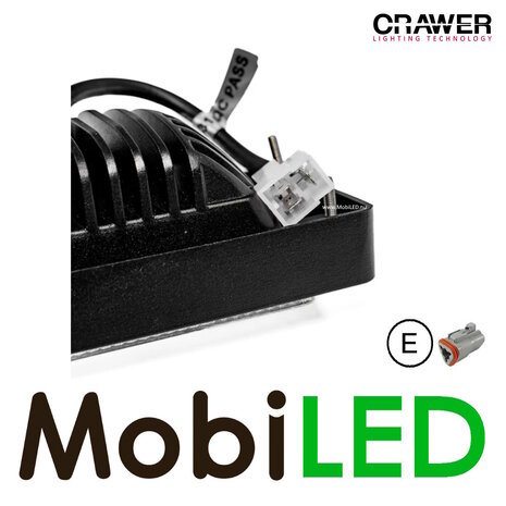 Crawer Crawer Inbouw werklamp Fendt rechthoek 40W E-keur