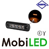 HORPOL Horpol Marquage slim line 4 LED ambre graphite 12-24 volts E-marque HORPOL Horpol Marquage slim line 4 LED ambre graphite 12-24 volts E-marque