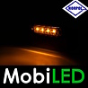 HORPOL Horpol Marking slim line 4 LEDs amber graphite 12-24 volts E-mark HORPOL Horpol Marking slim line 4 LEDs amber graphite 12-24 volts E-mark