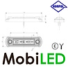 HORPOL Horpol Markering slim line 4 leds wit graphite 12-24 volt E-keur HORPOL Horpol Markering slim line 4 leds wit graphite 12-24 volt E-keur