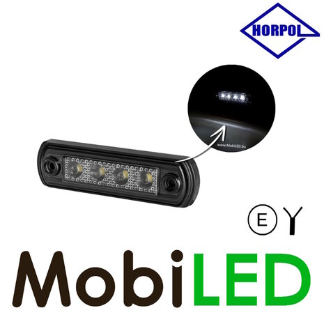 HORPOL Horpol Marquage slim line 4 LED blanc graphite 12-24 volts E-marque