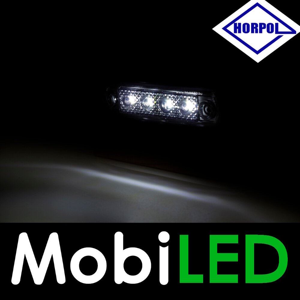 HORPOL Horpol Marquage slim line 4 LED blanc graphite 12-24 volts E-marque