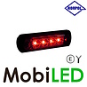 HORPOL Horpol Markering slim line 4 leds rood graphite 12-24 volt E-keur HORPOL Horpol Markering slim line 4 leds rood graphite 12-24 volt E-keur