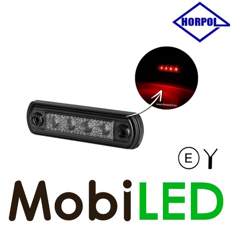 HORPOL Horpol Marquage slim line 4 LED rouge graphite 12-24 volts E-marque