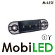 M-LED M-LED Markering slim line amber/wit  dark look E-keur 12-24 volt
