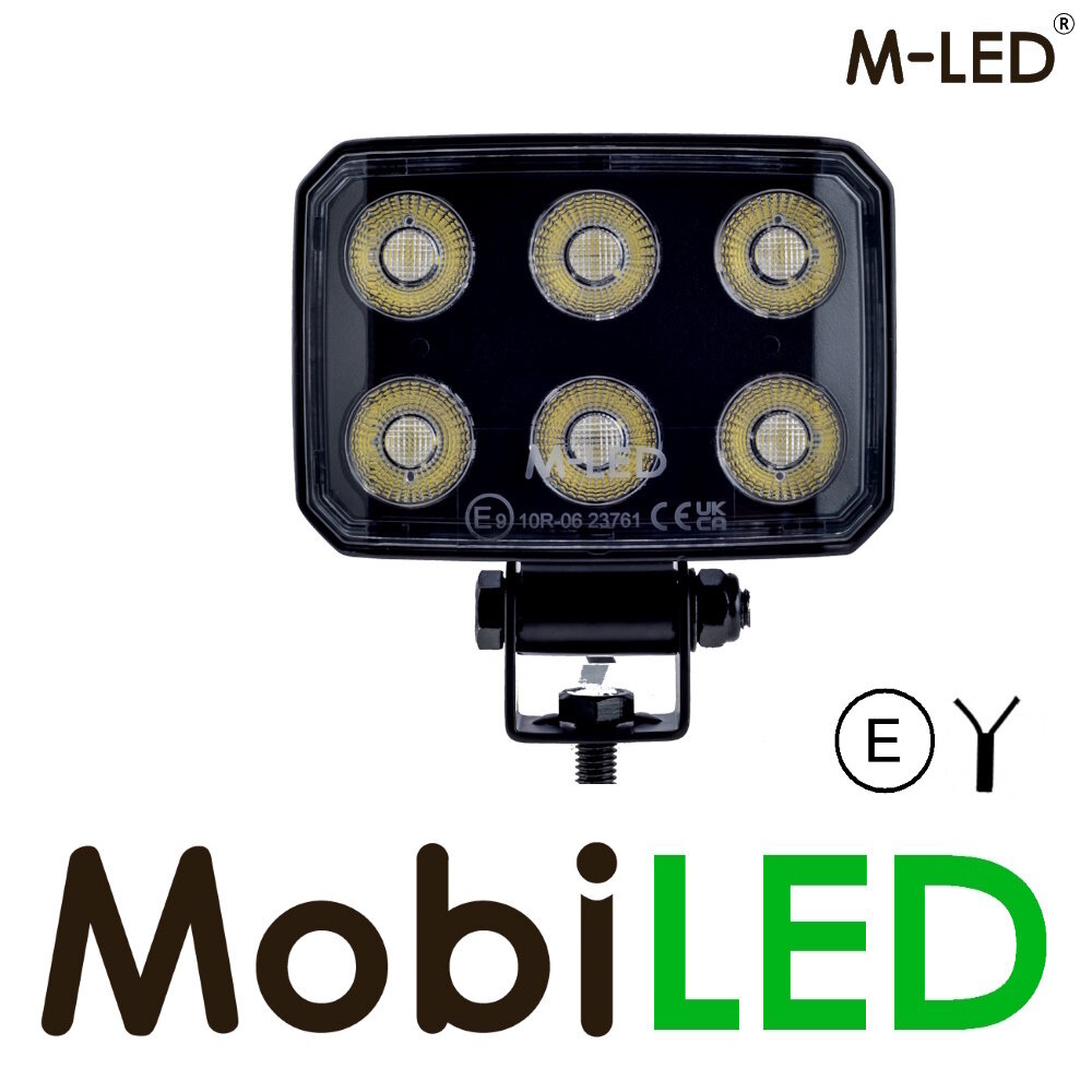 M-LED M-LED Lampe de travail série Black modèle Edge 40W E-marque cable