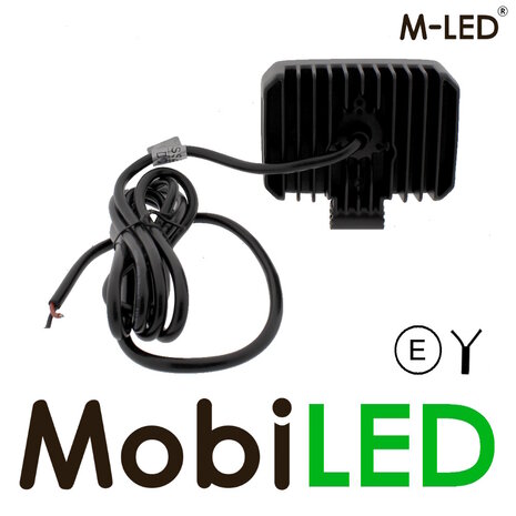 M-LED M-LED Lampe de travail série Black modèle Edge 40W E-marque cable