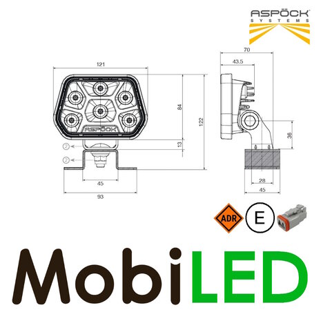 Aspöck Aspock Workpoint II LED Work Light E-mark