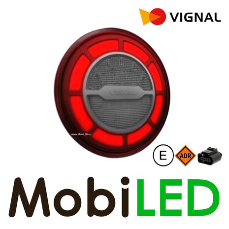 Vignal Vignal Achterlicht 3 functies NEON look richtingaanwijzer en remlicht E-keur
