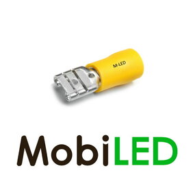 100x Part-insulated female 4-6mm² (9.5x1.2mm) yellow