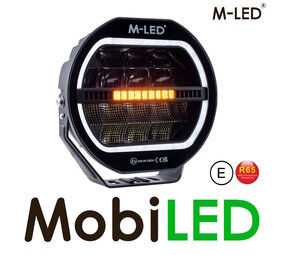 M-LED Co-Pilot amber/wit positielicht en flitser dark look 9 inch