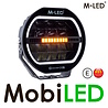 M-LED M-LED Co-Pilot amber/white position light and flash dark look 9 inch E-mark M-LED M-LED Co-Pilot amber/white position light and flash dark look 9 inch E-mark
