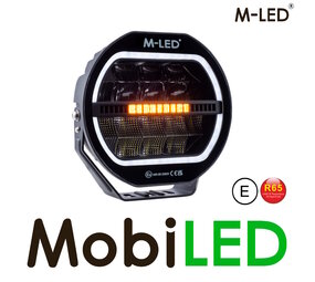 M-LED Co-pilote feu de position ambre/blanc dark look 7 pouces M-LED Co-pilote feu de position ambre/blanc dark look 7 pouces