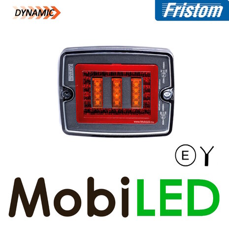 Fristom Fristom Bloklamp Achterlicht 3 functies dark look E-keur Fristom Fristom Bloklamp Achterlicht 3 functies dark look E-keur