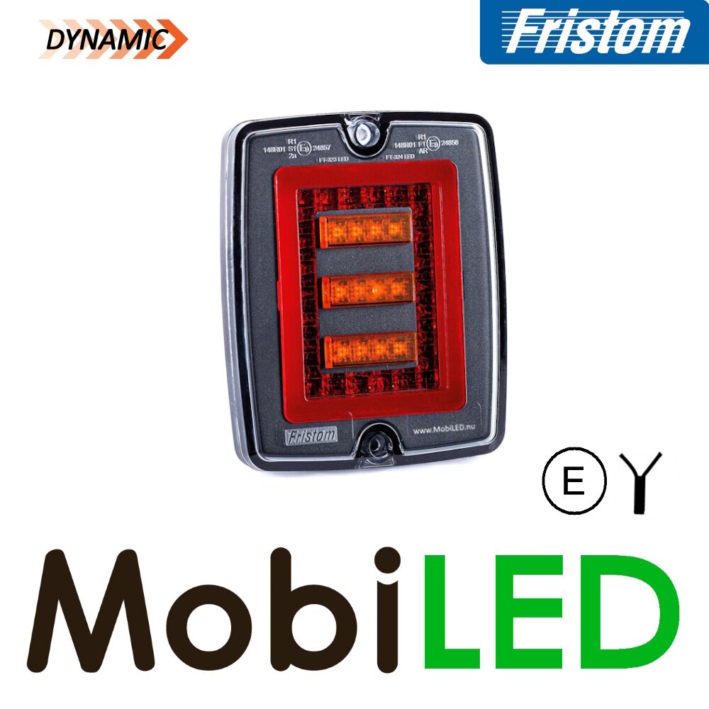 Fristom Fristom Bloklamp Achterlicht 3 functies dark look E-keur Fristom Fristom Bloklamp Achterlicht 3 functies dark look E-keur