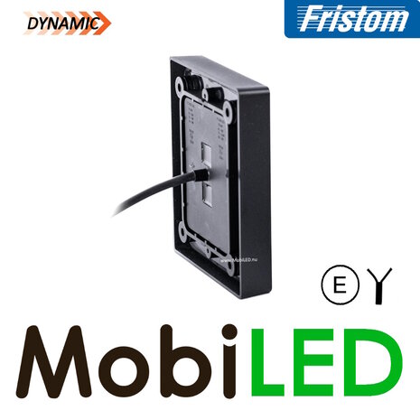 Fristom Fristom Blocklamp Rear light 3 functions dark look with frame E-mark Fristom Fristom Blocklamp Rear light 3 functions dark look with frame E-mark