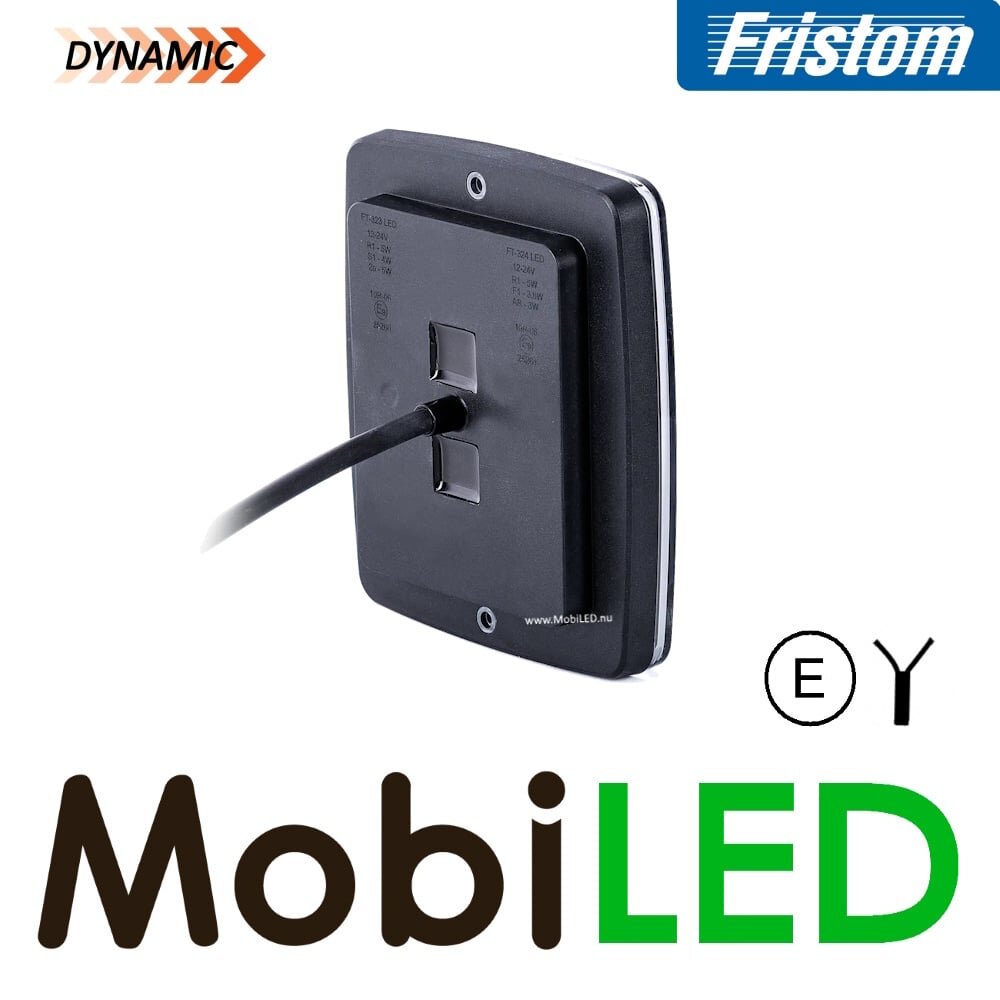 Fristom Fristom Bloklamp Achterlicht 3 functies dark look E-keur Fristom Fristom Bloklamp Achterlicht 3 functies dark look E-keur