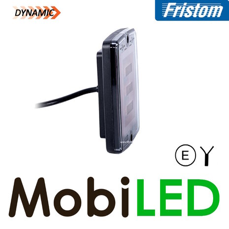 Fristom Fristom Blocklamp Rear light 3 functions dark look with frame E-mark Fristom Fristom Blocklamp Rear light 3 functions dark look with frame E-mark