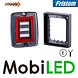 Fristom Fristom Blocklamp Rear light 3 functions dark look with frame E-mark Fristom Fristom Blocklamp Rear light 3 functions dark look with frame E-mark