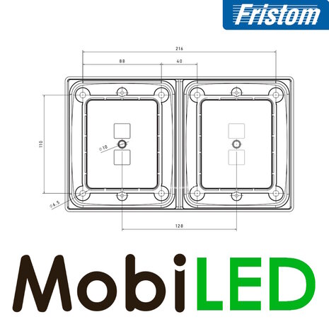Fristom Fristom Set Blocklamp Rear lights 5 functions dark look E-mark Fristom Fristom Set Blocklamp Rear lights 5 functions dark look E-mark