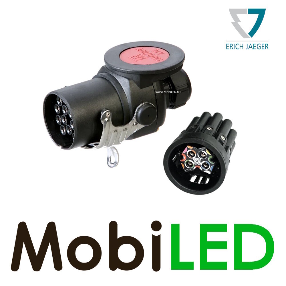 Jaeger Jaeger socket 15-pin 24V PVC with screw contacts ISO-12098 Jaeger Jaeger socket 15-pin 24V PVC with screw contacts ISO-12098